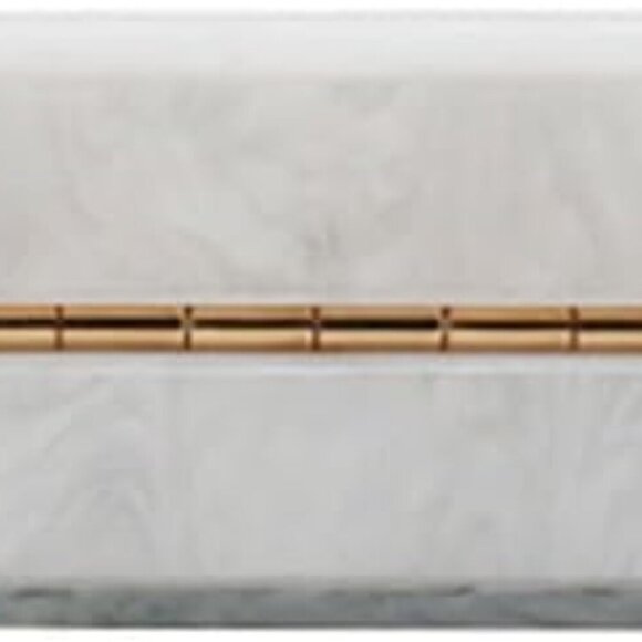 Women's Elegant Acrylic Evening Bag with Pearl Chain - Perfect for Any Occasion - Picture 4 of 8